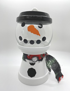 Snowman Candy Container